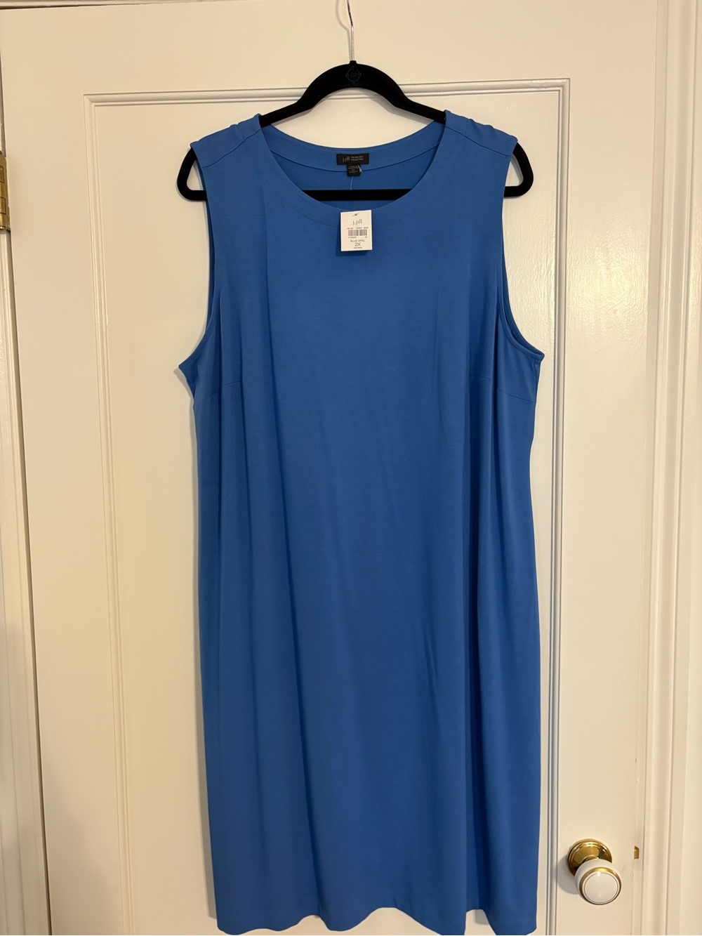 J. Jill Blue Opal Sleeveless Shift Dress NWT